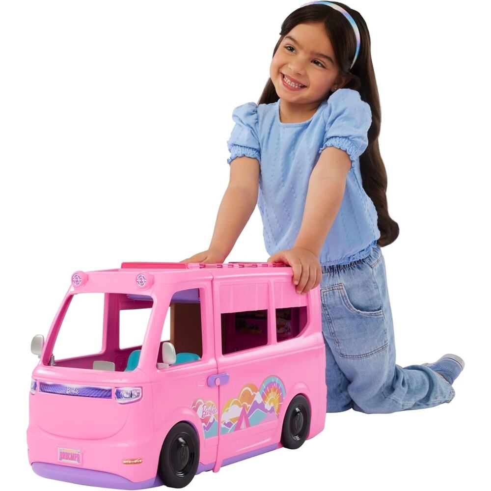 Barbie Dream Camper Playset with Tent and BBQ Grill Color Change NWT - Picture 4 of 7